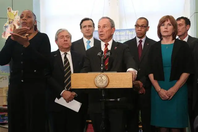 Mayor Bloomberg and other city officials on November 5, 2012